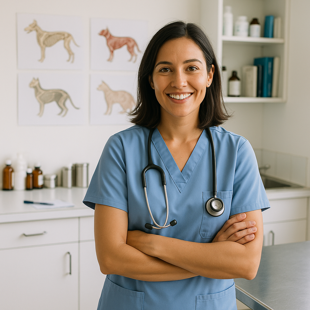 Laura en su consulta